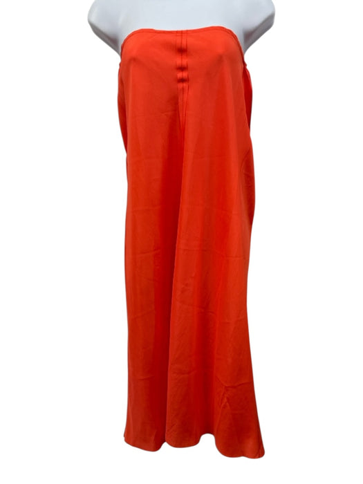 Beautiful People Size P / XS Orange Silk Front Seam Adjustable straps Midi Dress Orange / P / XS
