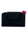 ALLSAINTS Black Pebbled Leather Snap Closure Card Slots Bifold Wallets Black