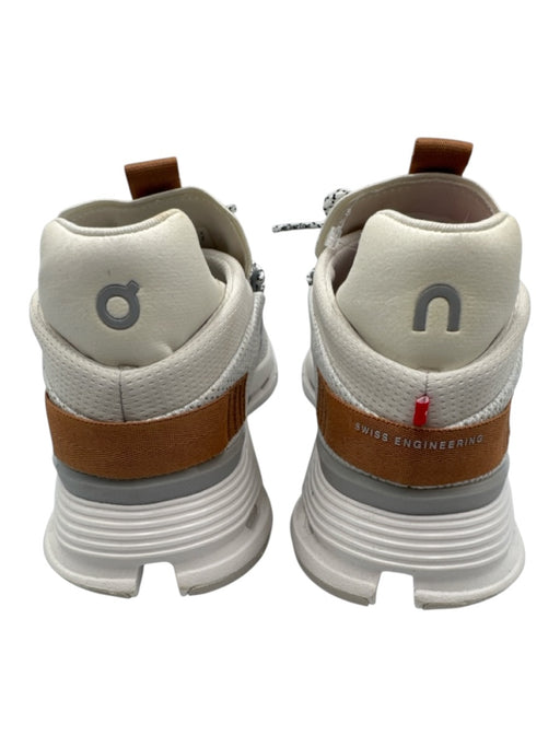 On Cloud Shoe Size 7.5 light gray, white, brown textile & synthetic Sneakers light gray, white, brown / 7.5