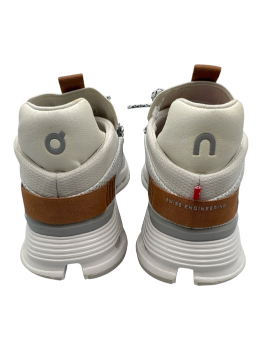 On Cloud Shoe Size 7.5 light gray, white, brown textile & synthetic Sneakers light gray, white, brown / 7.5