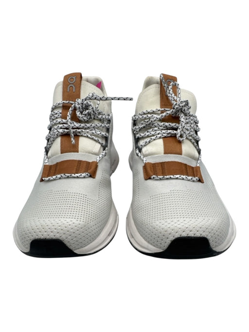 On Cloud Shoe Size 7.5 light gray, white, brown textile & synthetic Sneakers light gray, white, brown / 7.5