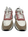 Philippe Model Shoe Size 38 cream , taupe, multi Textile Suede Lace Up Sneakers cream , taupe, multi / 38