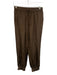 Beautiful People Size P Brown Silk Elastic Drawstring Waist Jogger Pockets Pants Brown / P