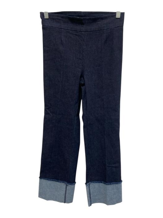 Avenue Montaigne Size 0 Dark Wash Cotton Denim High Rise Cuffed Jeans Dark Wash / 0