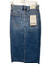 Pistola Size 27 Medium Wash Cotton Denim High Rise Distressed Front Slit Skirt Medium Wash / 27