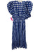 Cleobella Size XS Blue & White Cotton Half Puff Sleeve Plaid Smocked Dress Blue & White / XS