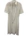Sandro Size 1 White Polyester Short Sleeve Floral Eyelet Zip Front Midi Dress White / 1