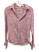 Frank & Eileen Size Small Pink & White Linen Long Sleeve Floral Paisley Top Pink & White / Small