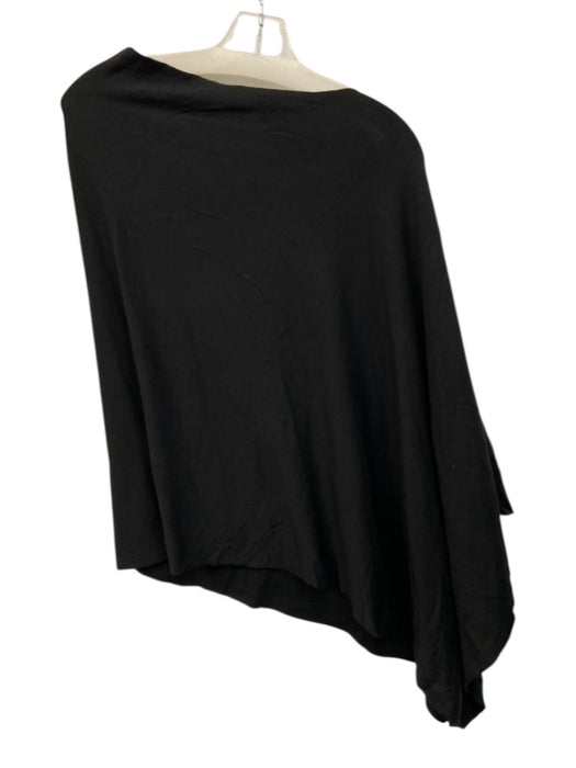 Beautiful People Black Modal Blend Poncho Shawl Black / Small
