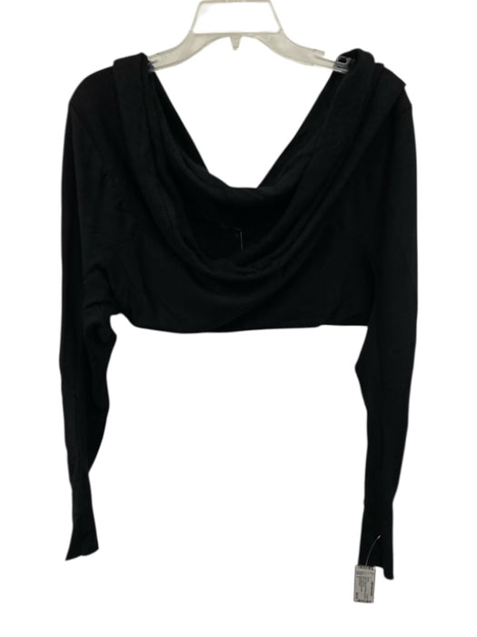 Beautiful People Size P Black Modal Blend Long Sleeve Bolero Sweater Black / P