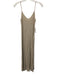 Beautiful People Size Small Beige Modal Blend Spaghetti Strap Waffle Knit Dress Beige / Small