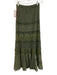 Temptation Positano Size XS Olive Green Cotton Lace Eyelet Elastic Waist Skirt Olive Green / XS