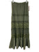 Temptation Positano Size XS Olive Green Cotton Lace Eyelet Elastic Waist Skirt Olive Green / XS