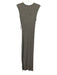 Enza Costa Size XS Gray Cotton Blend Sleeveless Heathered Ribbed Maxi Dress Gray / XS