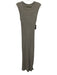 Enza Costa Size XS Gray Cotton Blend Sleeveless Heathered Ribbed Maxi Dress Gray / XS