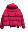 Bacon Size XS Hot pink Polyester Down Fill Snap Button Front Cropped Jacket Hot pink / XS
