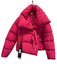 Bacon Size XS Hot pink Polyester Down Fill Snap Button Front Cropped Jacket Hot pink / XS