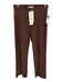 Avenue Montaigne Size 0 Brown & Purple Viscose Blend Elastic Waist Printed Pants Brown & Purple / 0