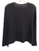 Beautiful People Size P Black Polyester Blend Knit Ribbed Sleeves Thin Sweater Black / P