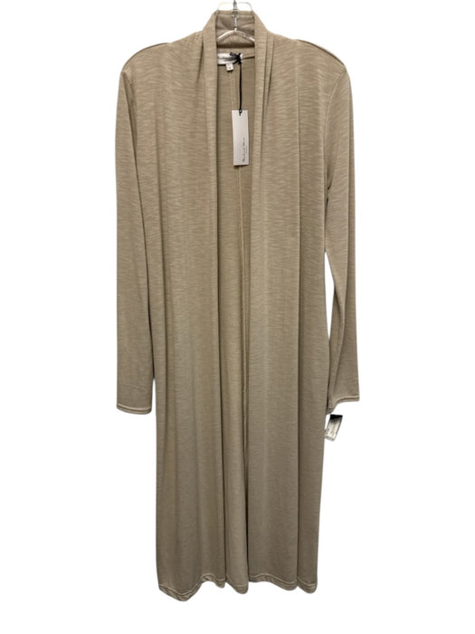 Michael Stars Size S Cream Beige Polyester Blend Heathered Knit Cardigan Sweater Cream Beige / S
