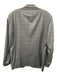 Peter Millar Navy Blue & Brown Wool Plaid 2 Button Men's Blazer Navy Blue & Brown / 44T