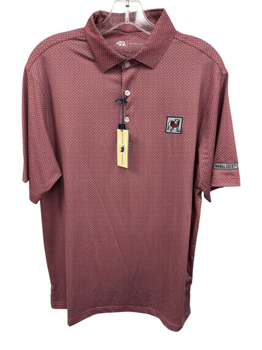 Onward Reserve NWT Size S Red, Blue & White Polyester Polo Men's Short Sleeve Red, Blue & White / S