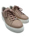 Salvatore Ferragamo Shoe Size 9 Blush Pink Leather Upper Lace Up Logo Sneakers Blush Pink / 9