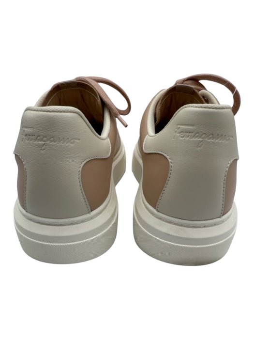 Salvatore Ferragamo Shoe Size 9 Blush Pink Leather Upper Lace Up Logo Sneakers Blush Pink / 9