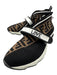 Fendi Shoe Size 40 Black, Brown, White Synthetic Velcro Zucca Monogram Sneakers Black, Brown, White / 40