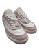 Chanel Shoe Size 39 Pink & White Canvas & Rubber Lace Up Colorblock Sneakers Pink & White / 39