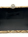 JNB Beige & Tan Straw Crystal Woven Clam Shell Clutch Bag Beige & Tan / Mini