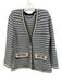 Veronica Beard Size Medium Blue, Gold, White Cotton Blend Button Front Jacket Blue, Gold, White / Medium