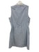 Tuckernuck Size Medium Blue & White Rayon Blend Sleeveless Striped Collar Dress Blue & White / Medium