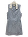 Tuckernuck Size Medium Blue & White Rayon Blend Sleeveless Striped Collar Dress Blue & White / Medium