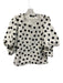 Anne Fontaine Size M / 42 White & Black Polyester Puff Sleeves Polka Dot Jacket White & Black / M / 42