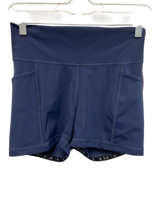 Williams Athletic Club Size Medium Navy Blue Nylon Elastic Waist Pockets Shorts Navy Blue / Medium