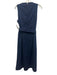 S'edge Size M Dark Wash Cotton Blend Chambray Sleeveless Pleat Detail Dress Dark Wash / M