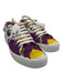 Ralph Lauren Shoe Size 40 Purple, Yellow, White Leather & Canvas Sneakers Purple, Yellow, White / 40
