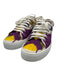 Ralph Lauren Shoe Size 40 Purple, Yellow, White Leather & Canvas Sneakers Purple, Yellow, White / 40