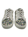 Tory Burch Shoe Size 9 Green, Blue, Pink Leather Upper Ruffle Floral Sneakers Green, Blue, Pink / 9