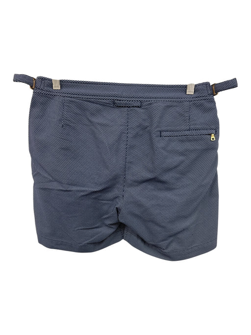 Orlebar Brown Size 30 Navy Blue & White Polyamide All Over Print Men's Shorts Navy Blue & White / 30