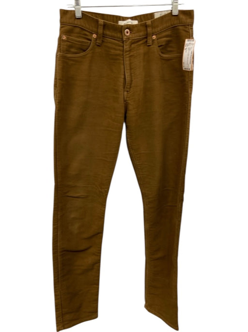 Billy Reid Size 30 Brown Cotton Solid Men's Pants Brown / 30