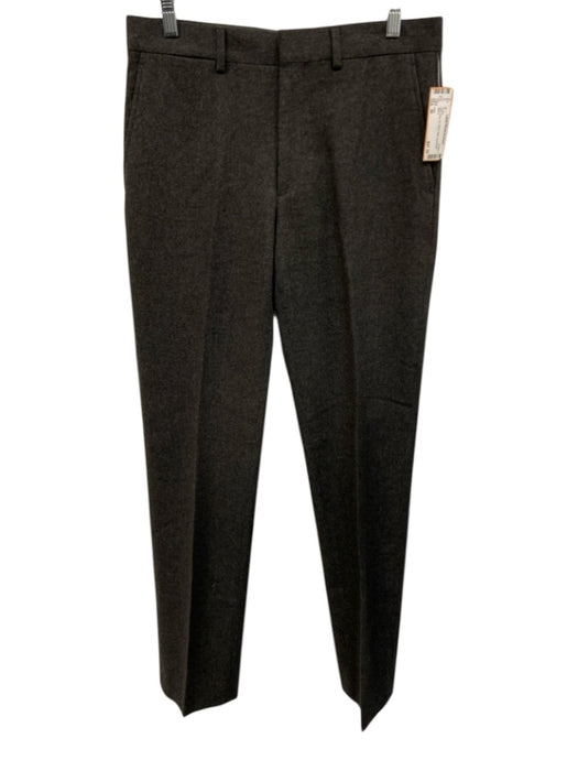 Polo Size 30 Dark Gray Wool Solid Men's Pants Dark Gray / 30