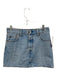 Levis Size 26 Med Light Wash Cotton Denim Button Fly Contrast Stitch Mini Skirt Med Light Wash / 26