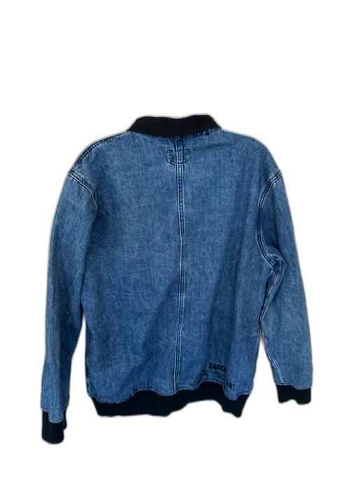 BDG Size M Dark Wash Cotton Denim Collar Zip Up Men's Jacket Dark Wash / M