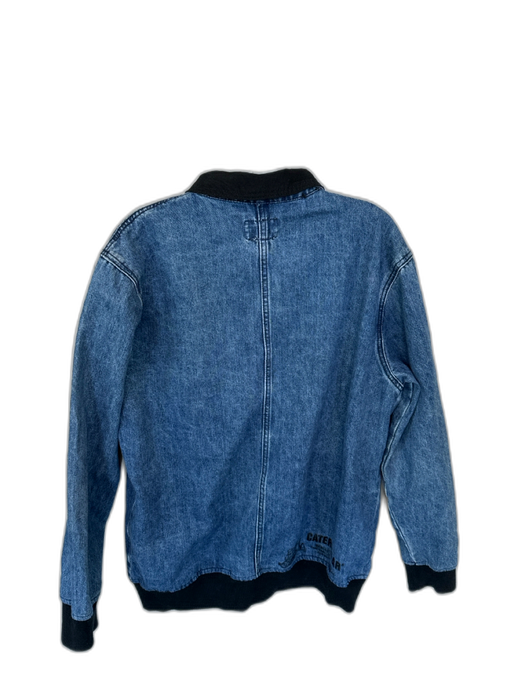 BDG Size M Dark Wash Cotton Denim Collar Zip Up Men's Jacket Dark Wash / M