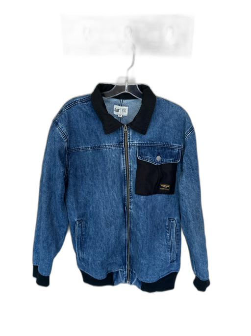 BDG Size M Dark Wash Cotton Denim Collar Zip Up Men's Jacket Dark Wash / M