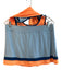 Sofibella Size M Orange & Blue Nylon Blend Athletic Mini Skirt Striped Skirt Set Orange & Blue / M