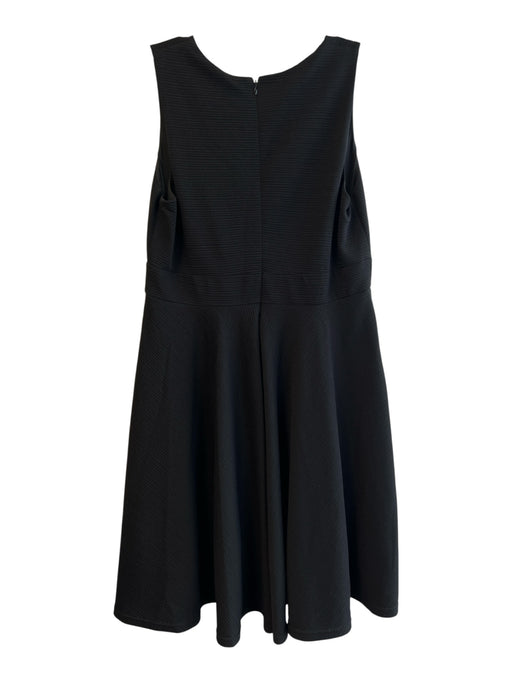 Hutch Size XL Black Polyester V Neck Sleeveless Back Zip Rib Knit Dress Black / XL