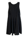 Hutch Size XL Black Polyester V Neck Sleeveless Back Zip Rib Knit Dress Black / XL